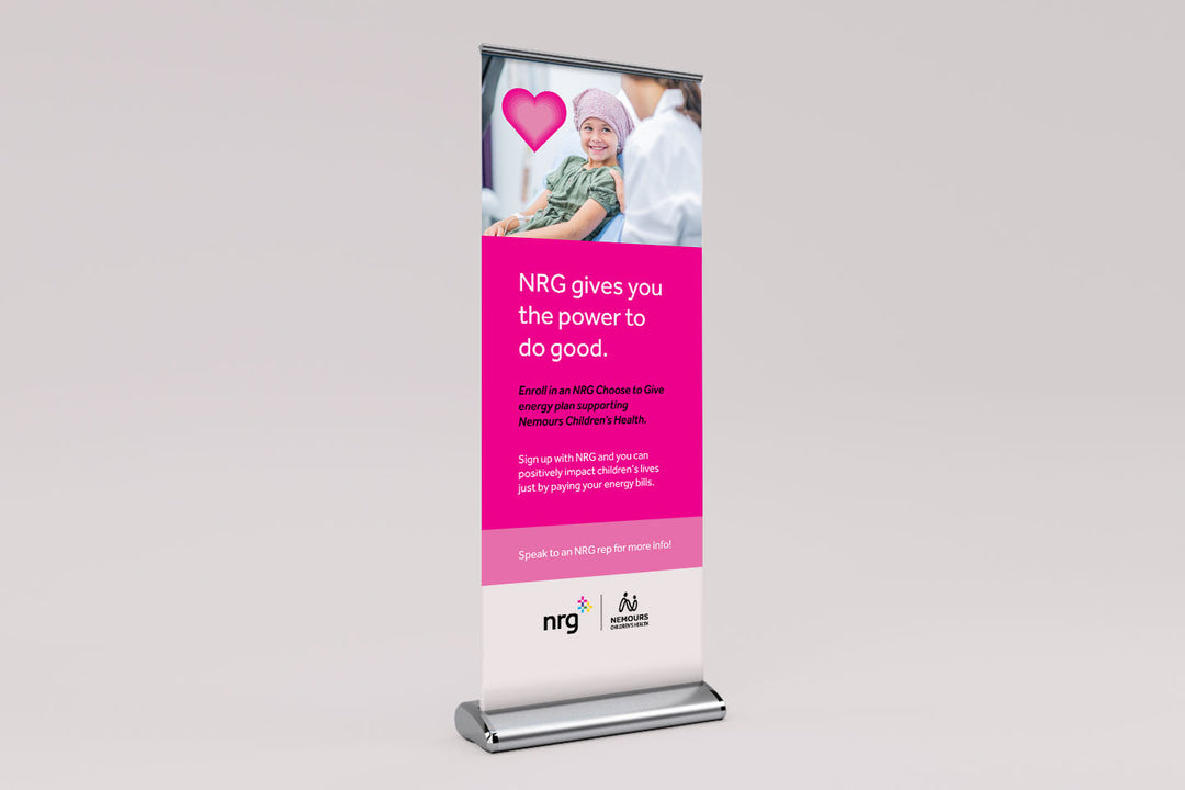 NRG Vinyl Roll-Up / Retractable Banner