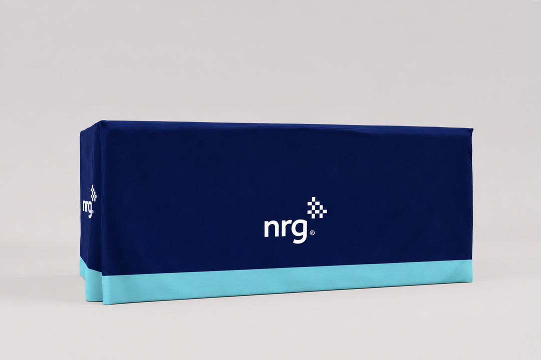 NRG Polyester Table Cover - Front Panel Print (New - Brand Revamp)