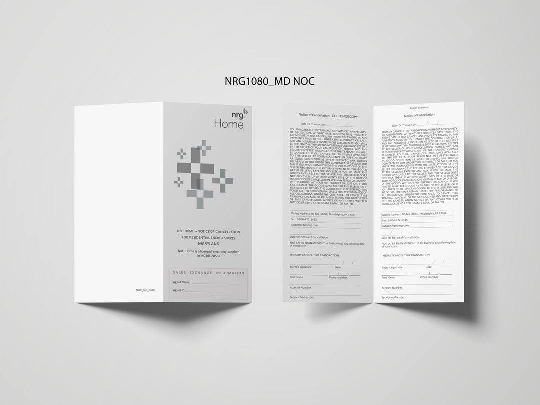 NRG NOCs & TOS