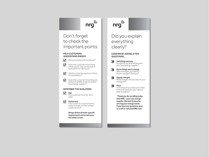 NRG Posters & Handouts