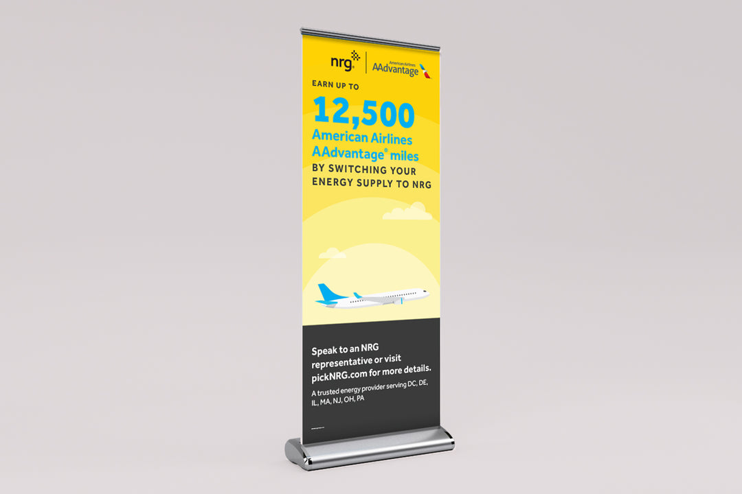 NRG Vinyl Roll-Up / Retractable Banner