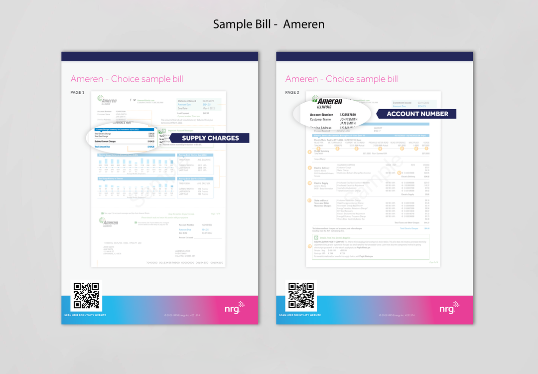 NRG Bill Samples